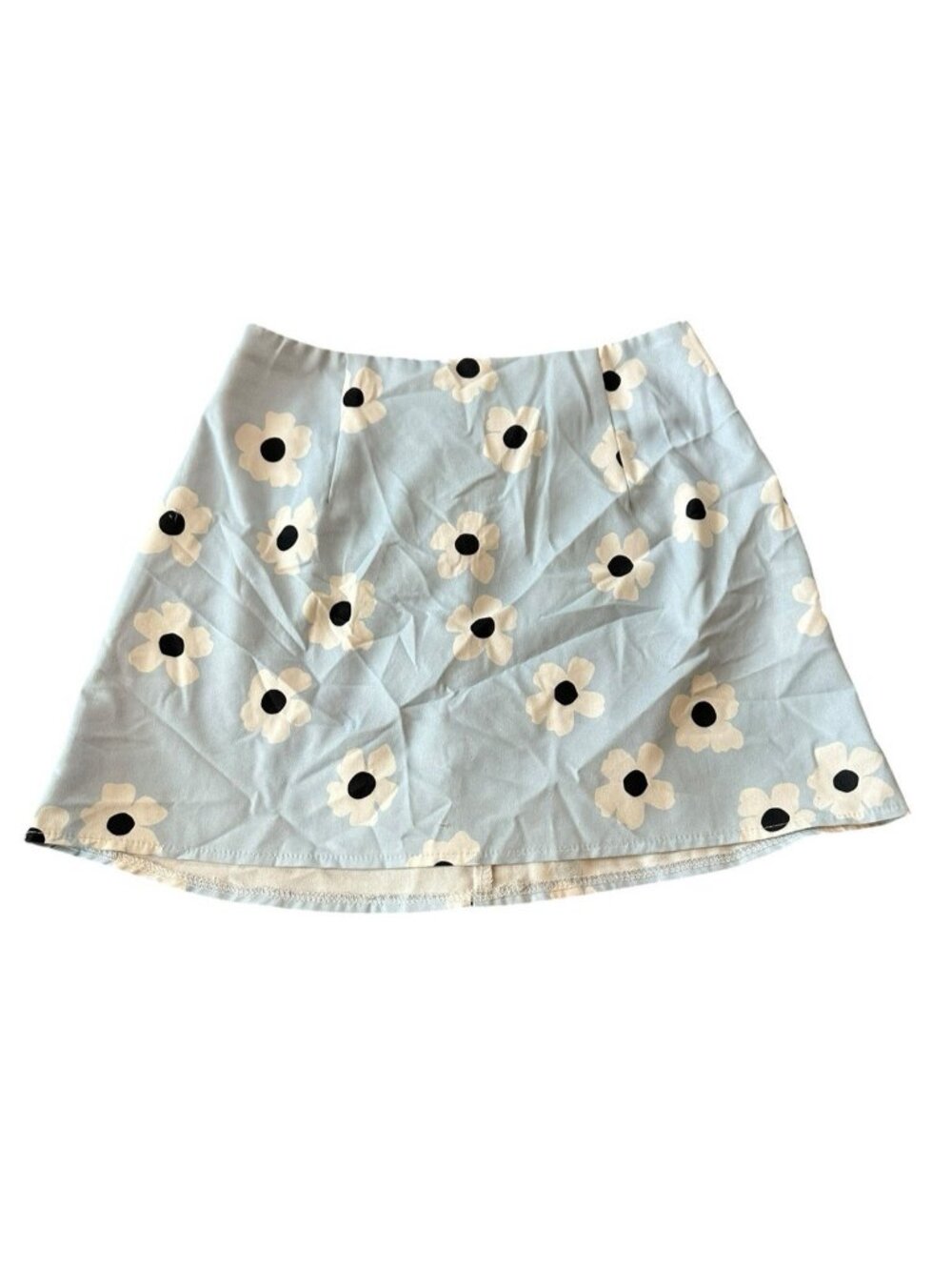 Y2K Princess Polly‎ Shelly Sz 0 Mini Skirt Daisy Floral Baby Blue Preppy READ